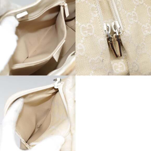 GUCCI GG Canvas Hand Bag Beige Silver 002 002 - Picture 13 of 13